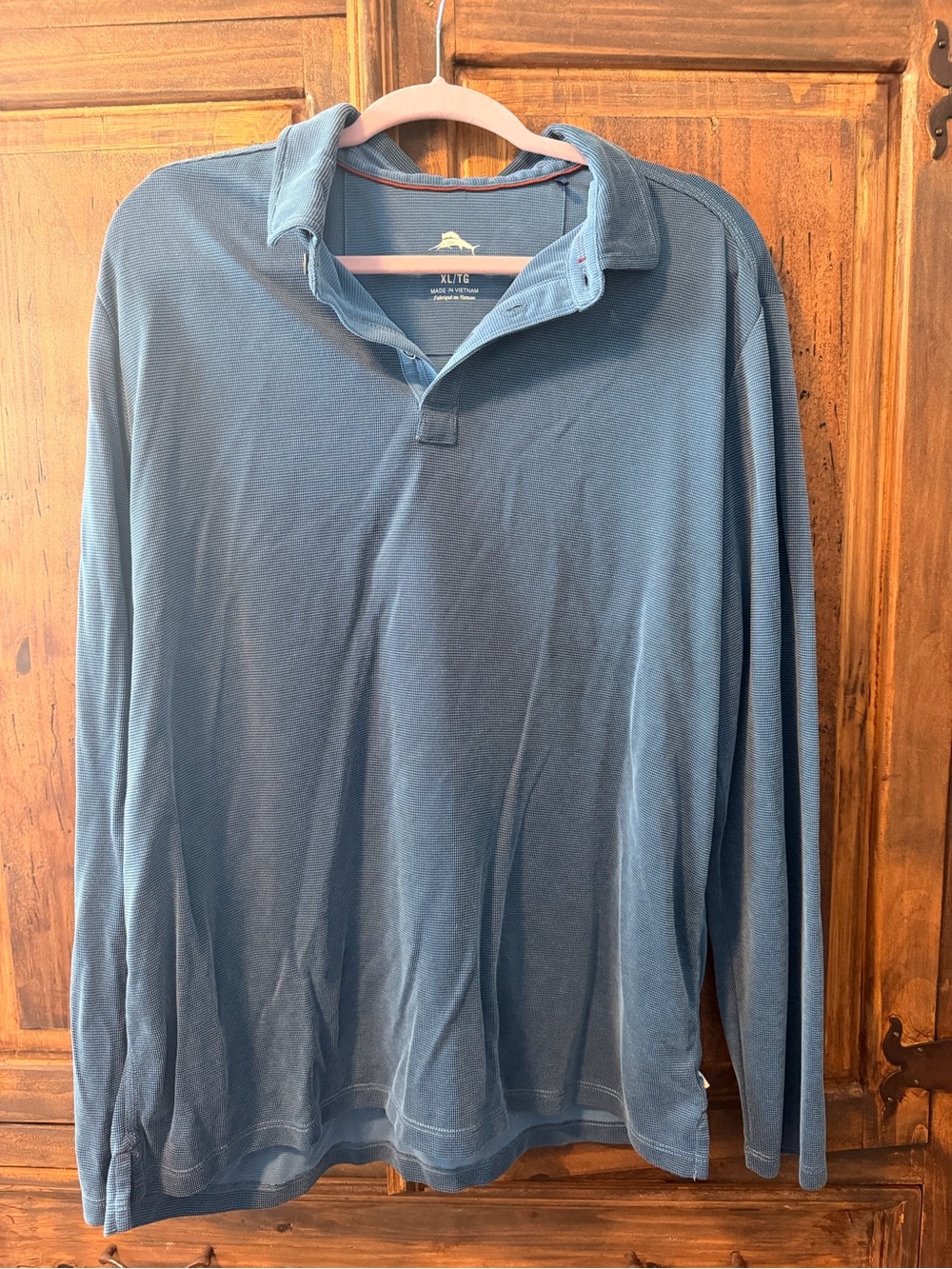 Tommy Bahama Long-Sleeve Polo - Slate Blue